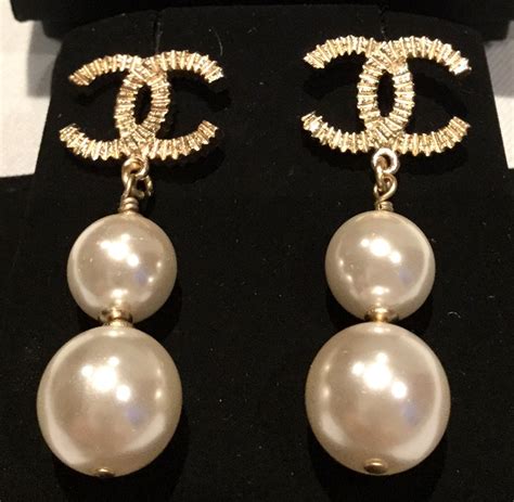 coco chanel cc earrings|coco chanel earrings real.